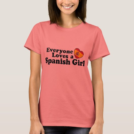 Spaans meisje t-shirt (Voorkant)