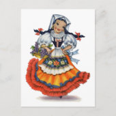 Spaans meisje traditioneel Briefkaart voor kledin (Voorkant)