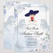 Spaans Mexicaans Eerste Blauwe Charro Kaart (Voorkant / Achterkant)