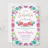 Spaans Mexicaans Floral Senorita Baby shower Meisj Kaart (Voorkant)