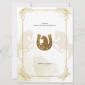 Spaans Mexicaans goudhandvest voor baptisme en fee Kaart (Achterkant)