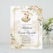 Spaans Mexicaans meisje met charra Baptisme Kaart (Staand voorkant)