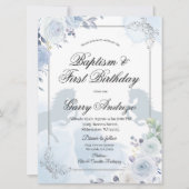 Spaans Mexicaans Silver Baptism Uitnodiging (Voorkant)