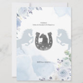 Spaans Mexicaans Silver Charro Baptism Uitnodiging (Achterkant)