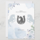 Spaans Mexicaans zilver Twin Charro Baptisme Kaart (Achterkant)