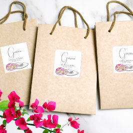 Spaans, Mexicaanse bruiloft gunst Hacienda Gracias Vierkante Sticker