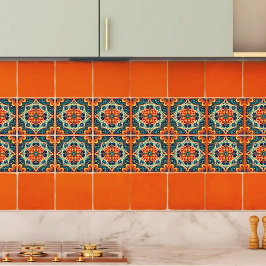 Spaans Mexicaanse moderne fusie bloemmotief Tegeltje