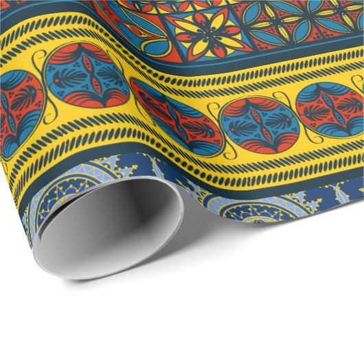 Spaans Middeleeuws patroon inpakpapier II (Rol Hoek)