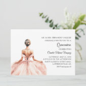 Spaans Mis Quince Prinses 15e Verjaardagsfeest Kaart (Staand voorkant)