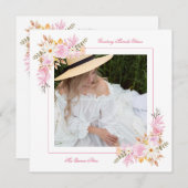 Spaans Mis XV Romantic Foto Spring Bouquet Kaart (Voorkant / Achterkant)