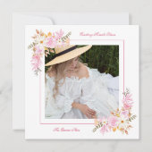 Spaans Mis XV Romantic Foto Spring Bouquet Kaart (Voorkant)