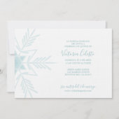 SPAANS modern blauw WINTER WONDERLAND quinceañera Kaart (Voorkant)