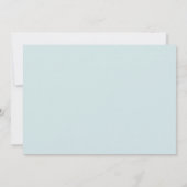 SPAANS modern blauw WINTER WONDERLAND quinceañera Kaart (Achterkant)