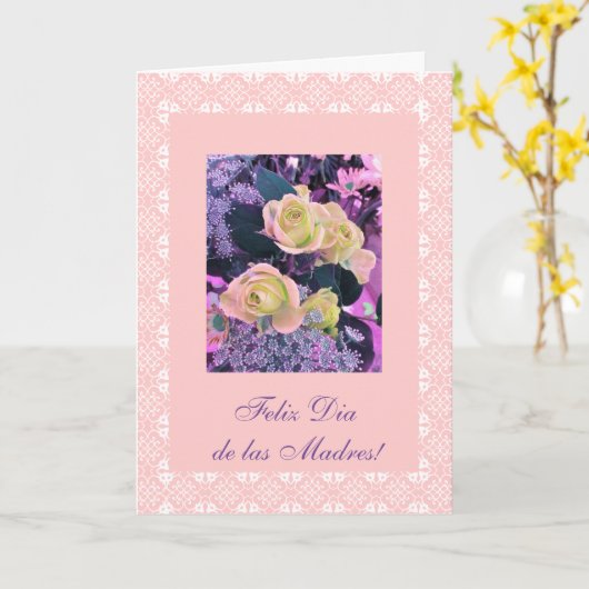 Spaans: Moederdag / Dia de las madres Kaart (Gele Bloem)