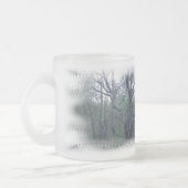 Spaans mos op eikenbomen Bevroren Beker Matglas Koffiemok (Links)