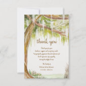 Spaans Mos Sympathie Dank u kaart (Voorkant)