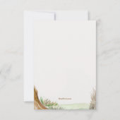 Spaans Mos Sympathie Dank u kaart (Achterkant)