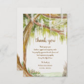 Spaans Mos Sympathie Dank u kaart (Voorkant / Achterkant)