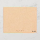 Spaans niet langer 2-1 vlees ~ Trouwtaart Schrift Briefkaart (Achterkant)