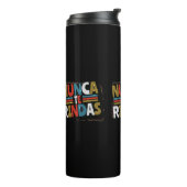 Spaans niet opgeven Quote - Nunca te Rindas Thermosbeker (Gedraaid links)