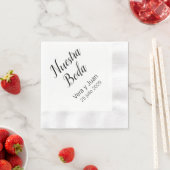 Spaans Nuestra Boda Personalized Wedding Napkins Servet (Insitu)