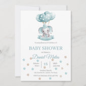 Spaans Olifant Baby shower Kaart (Voorkant)