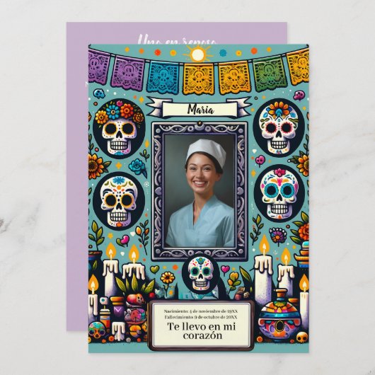 Spaans Onze-Lieve-Vrouw van Guadalupe Gebed schede Kaart (Voorkant / Achterkant)