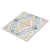 Spaans Oranje Blauw Roze Abstract Middellandse Zee Tegeltje (Zijkant)