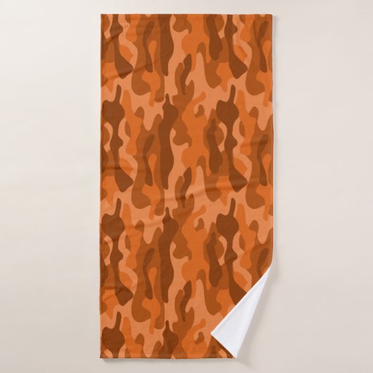 Spaans Oranje monocolor Camo Badhanddoek (Badhanddoek)