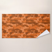 Spaans Oranje monocolor Camo Badhanddoek (Badhanddoek)