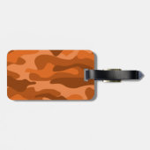 Spaans Oranje monocolor Camo Bagagelabel (Achterkant horizontaal)