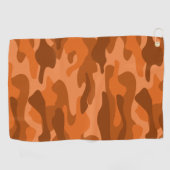 Spaans Oranje monocolor Camo Baseball Golfhanddoek (Horizontaal)