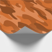 Spaans Oranje monocolor Camo Cadeaupapier (Hoek)