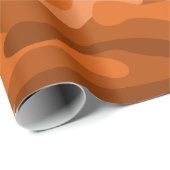 Spaans Oranje monocolor Camo Cadeaupapier (Rol Hoek)