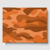 Spaans Oranje monocolor Camo Gastenboek (Voorkant)