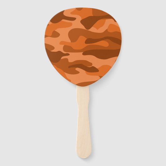 Spaans Oranje monocolor Camo Handwaaier (Achterkant)