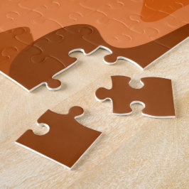 Spaans Oranje monocolor Camo Legpuzzel