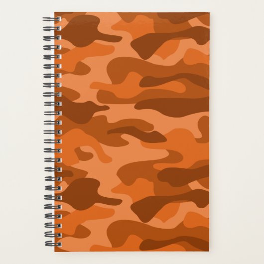 Spaans Oranje monocolor Camo Planner (Voorkant)