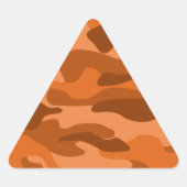 Spaans Oranje monocolor Camo Sticker (Voorkant)