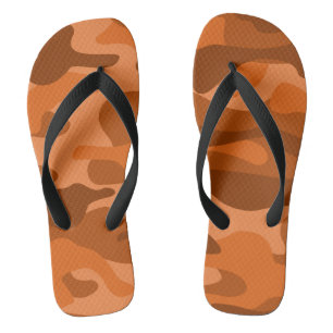 Spaans Oranje monocolor Camo Teenslippers