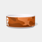 Spaans Oranje monocolor Camo Voerbakje (Rechts)