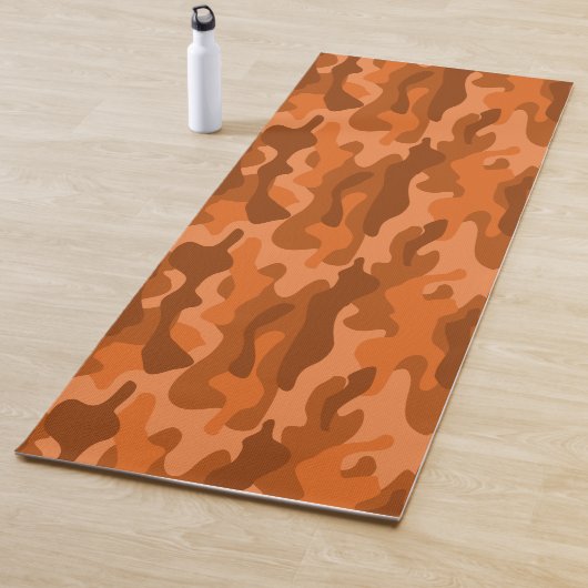 Spaans Oranje monocolor Camo Yogamat (In situ)