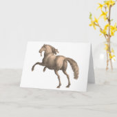 Spaans paard - Wenskaart Kaart (Gele Bloem)