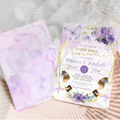 Spaans Paarse vlinder tweeling eerste communie Kaart