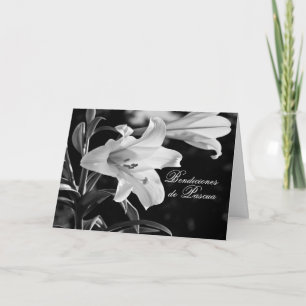 Spaans paasgordelschip Pascua BW met Lilies Kaart