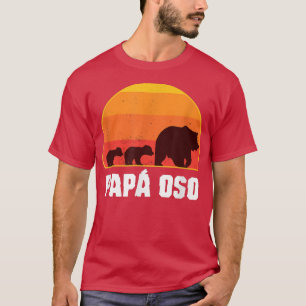 Spaans Papa Beer - Papa Oso Retro T-shirt