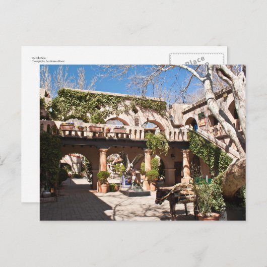 Spaans Patio Aankondigingskaart (Voorkant / Achterkant)