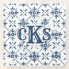 Spaans Patroon Noodlijdende Tegel | Glazen Onderzetter