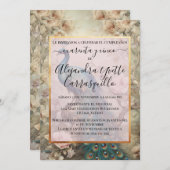 Spaans  Peacock Chic 45e verjaardag Kaart (Voorkant / Achterkant)