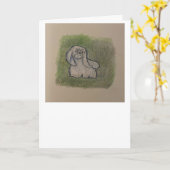 Spaans pekinees Wenskaart Kaart (Gele Bloem)